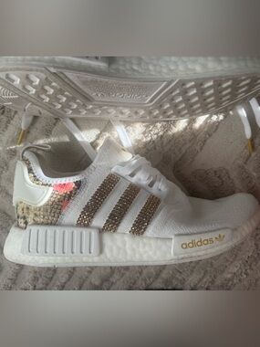 Adidas NMD RW White Scarlet wit Snake Print Women’s Sneakers